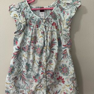 Tea Collection Floral Kids Top - Multicolor